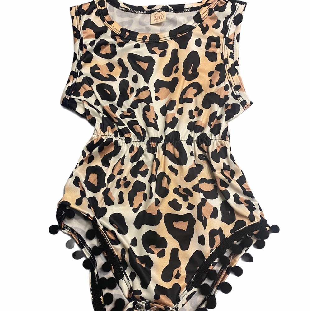 Leopard print romper